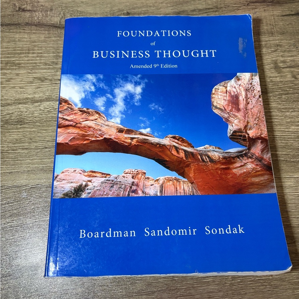 Foundations of Business Thought Textbook